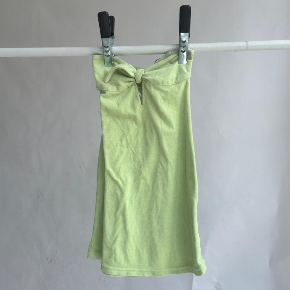 Urban Outfitters Terry Cloth Tie-Front Swim Cover Up